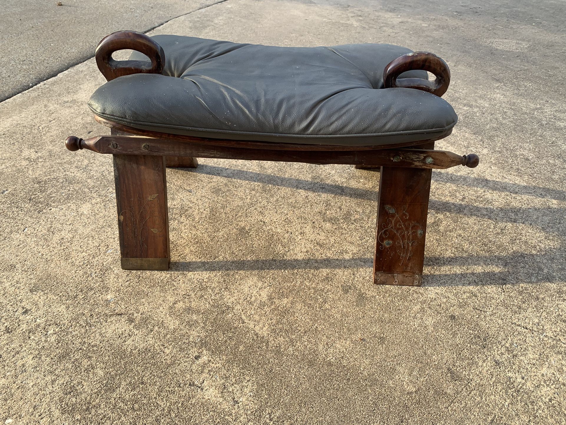 Antique Camel Saddle Stool
