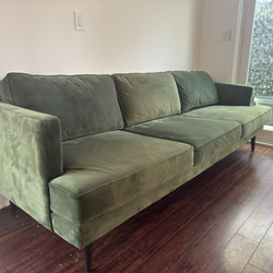 Green Velvet Couch