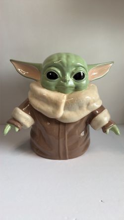Star Wars the Mandalorian Grogu Custom Ceramic Sculpted Cookie Jar