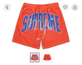 Supreme Rhinestone Mesh Short Orange Size: US Small & Large