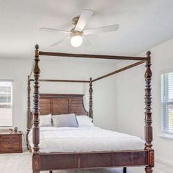 King Size Bed Four-Poster Canopy Frame $650