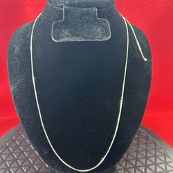 Italian Sterling Silver Box Chain Necklace