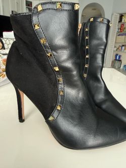 Studded Stiletto Ankle Boots