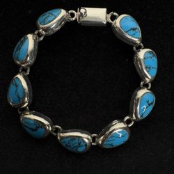 Silver Turquoise Bracelet 