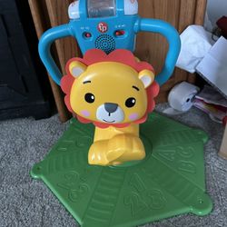 Fisher Price Bounce And Spin Lion