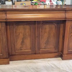 Beautiful 6' Antique Mahogany Sideboard