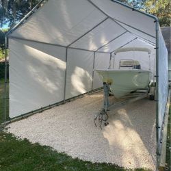 10 x30 New boat canopy carport tent 10x30x15H New Galvanized steel canopy TENT for $320