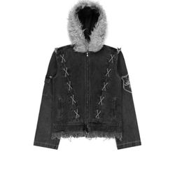 Before The Fall Wolf Grey Jacket Size m