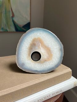 Handcrafted Natural Agate Ikebana Vase ( 6.5” x 6.8” ) firm on price