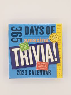 365 Page Trivia 2023 Calendar