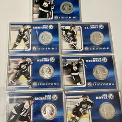 UNWRAPPED 2004 TAMPA BAY LIGHTNING COMMEMORATIVE STANLEY CUP PLAYOFF  COINS! 