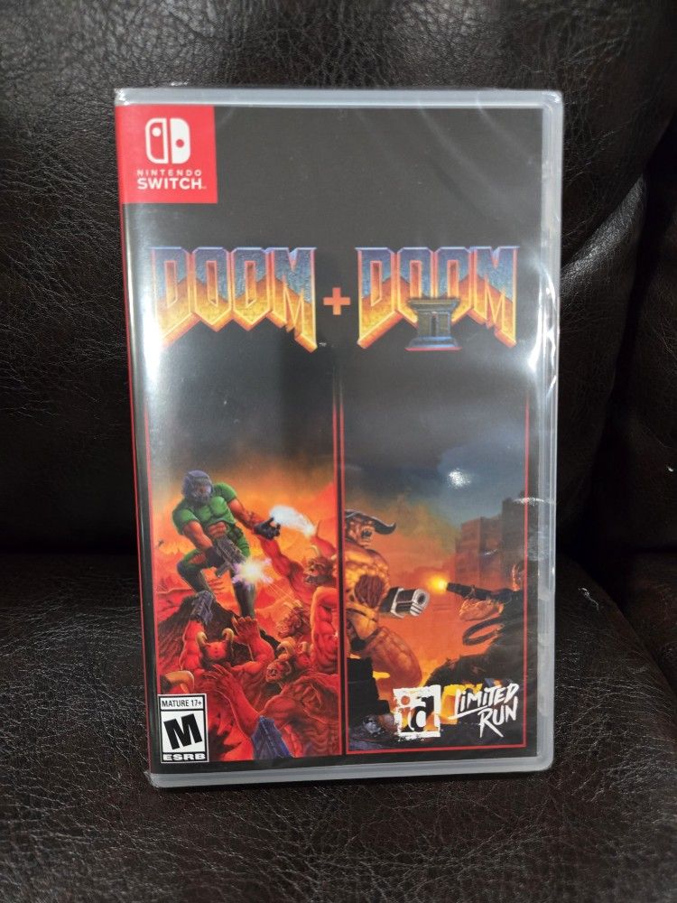 New Sealed Doom + Doom II 2 limited run #283 nintendo switch game