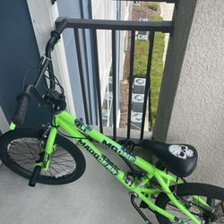 Green Kids Bike . Monster Design.