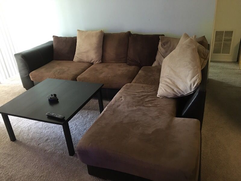 Like new sofa comes with new pillows $500 must go