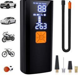 Tire Inflator Portable Air Compressor,Tire Inflators Portable Cordless Air Pump with Gauge for Car tires 20000mAh and 150PSI Digital LCD for Car,Motor