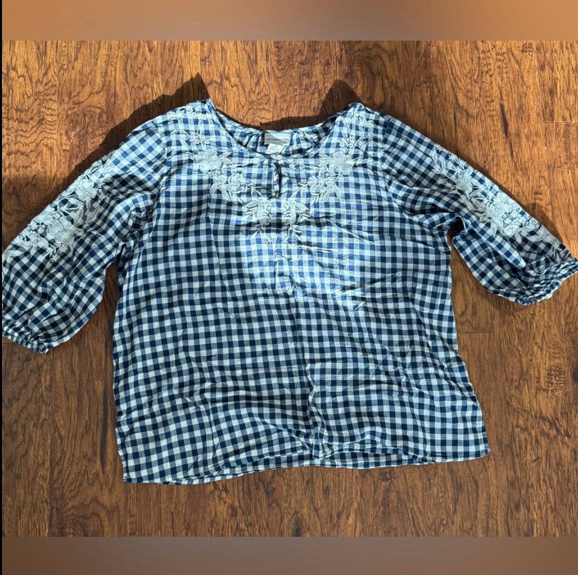 Liz Claiborne Women’s Checkered Top