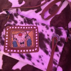 cowhide women’s purse