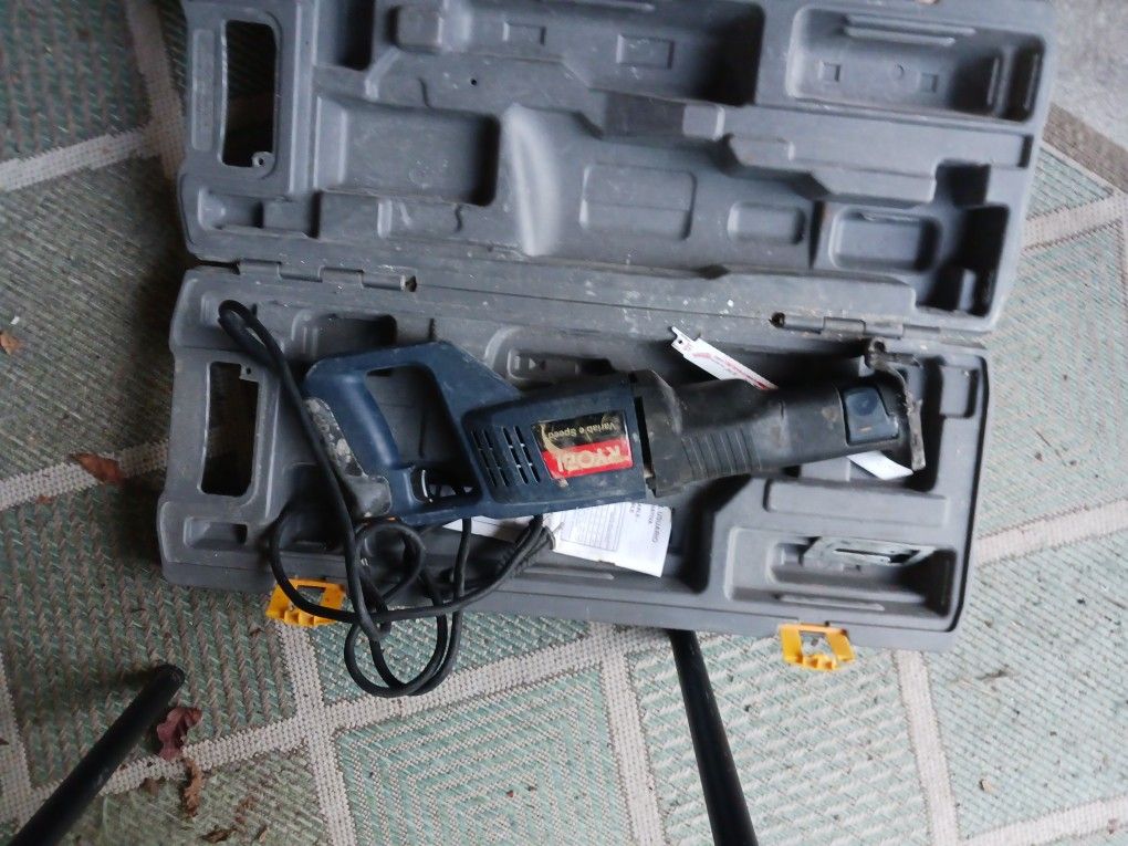 Ryobi Electric Recipacating Saw Has 2 Blades 22 Firm