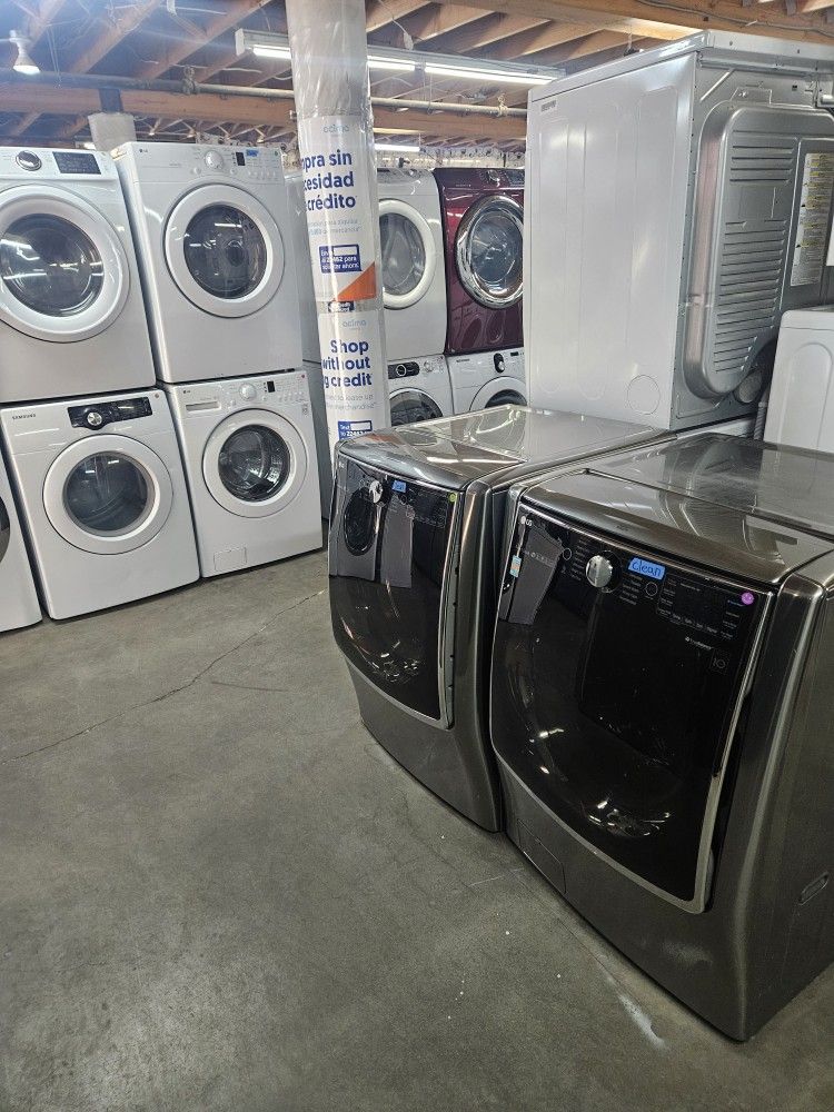Huge Liquidation Store Full Of Nice Lightly Used Refurbished Reconditioned Certified Refrigerators Washer Dryer Oven Stove Stackable Free Warranty
