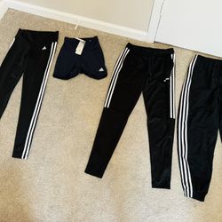 Adidas Sweat Pants, Leggings and Shorts Bundle Size Small