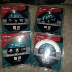 Makita 7" Continuous Rim Diamond Blade Bundle