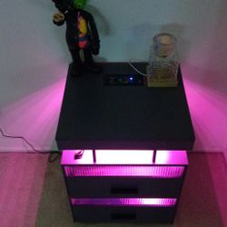 $150 New! (Pair Rt/Lt) Modern Multi Color LED Motion Sensor nightstand 