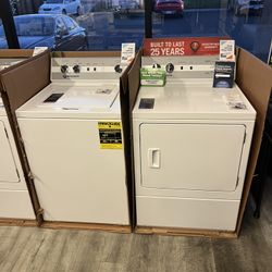 Brand New In Box Speed Queen Classic TC5 Top Load Washer With Agitator & DC5 Gas Dryer Laundry Pair ( Call For Pricing! )