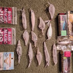 Lures 23groupset. Lucky Craft Rapalas & Custom 3dprinted BLanks Assorted.
