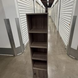 5 Tier Modern Shelf Organizer With 1 Storage Door