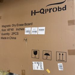 magnetic dry erase board 48x48 2 Qty 