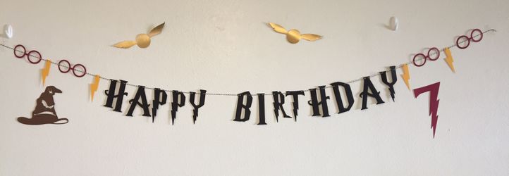 Harry Potter birthday banner