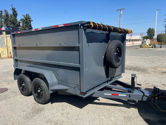 Dump Trailer Size (8x10x4) 7000 GVW