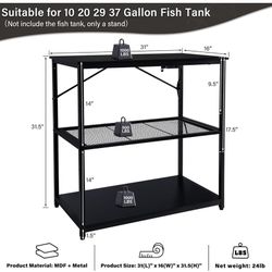 TC-HOMENY Fish Tank Stand 