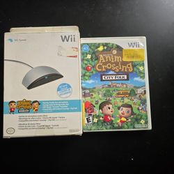 Animal Crossing City Folk Wii Speak Bundle For Nintendo Wii