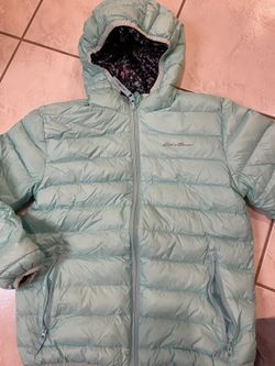 Eddie Bauer Puffer Jacket Girls Reversible 