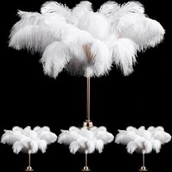Tigeen 80 Pcs Large Natural Ostrich Feathers Plumes for Centerpieces 14-16 Inch/ 35-40 cm, 16-18 Inch/ 40-45 cm for Wedding Party Centerpieces, Flower