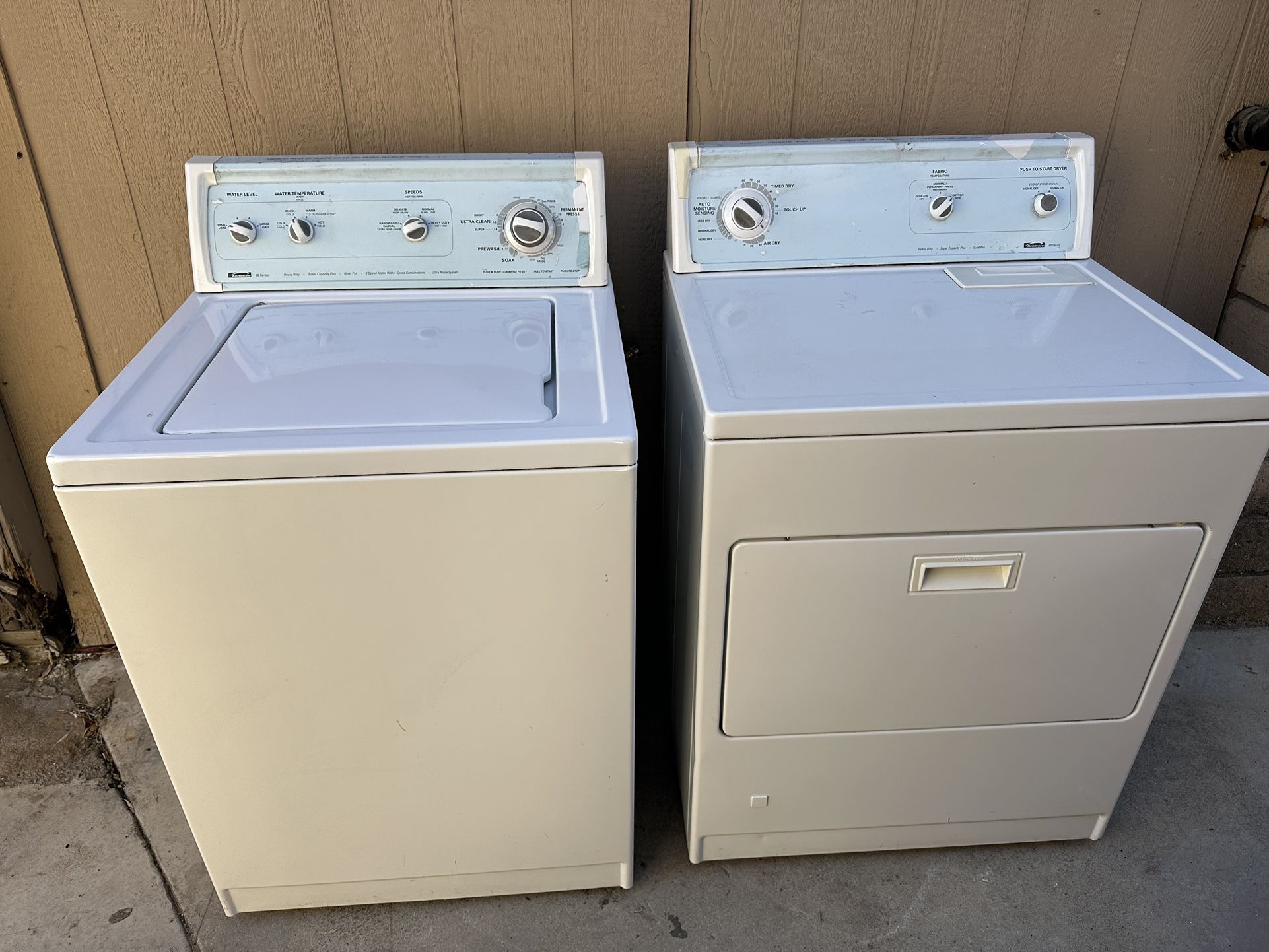 Kenmore Washer And Dryer Set 80 Series Heavy Duty Super Capacity Can Test Out Here For U