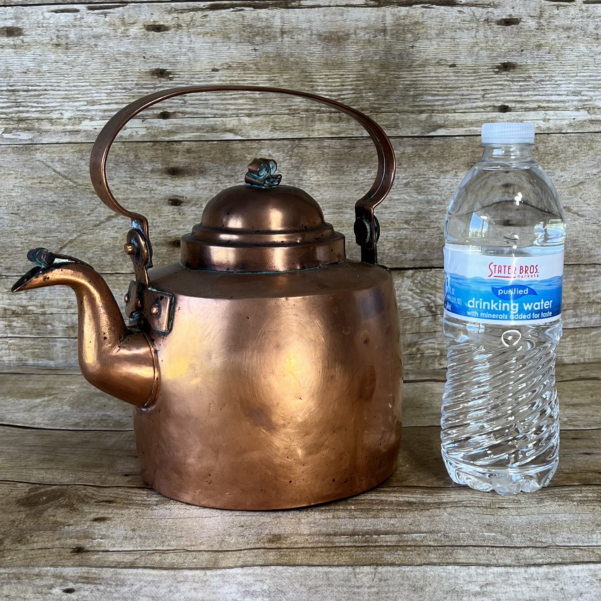 Rare Vintage Copper Tea Pot Kettle 