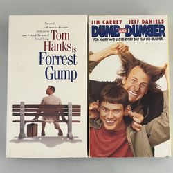 Tom Hanks Is Forrest Gump & Dumb And Dumber VHS Lot Of 2  
