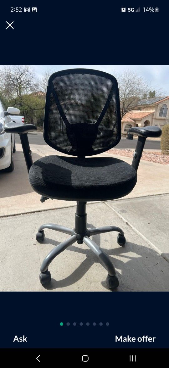 Interion Ergo Multifunction Adjustment Office Chair (Black)