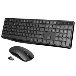 PC230 Wireless Keyboard Mouse Combo,USB, Auto-Sleep, Silent