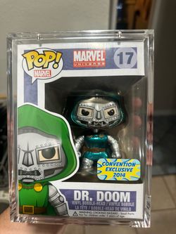 Funko Pop! Marvel Universe Dr. Doom #17 Metallic Con Exclusive 2014
