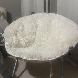 White Furry Chair