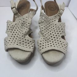 So Authentic American Heritage Wedge Sandals Size 10M 