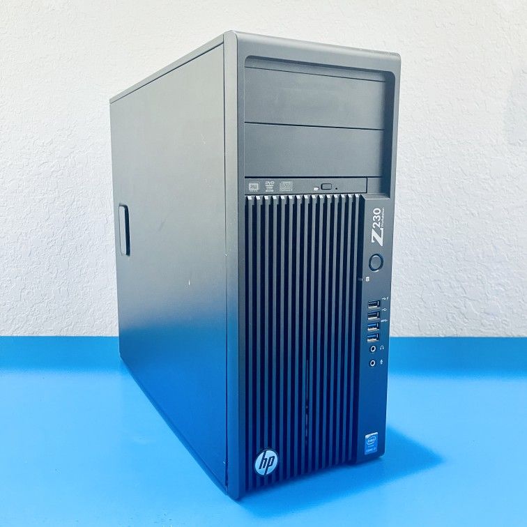 HP Z230 Workstation | 3.60GHz Quad Core i7 | WiFi | 32GB RAM | NEW 512GB SSD | 2GB AMD GPU | Win 11 Pro