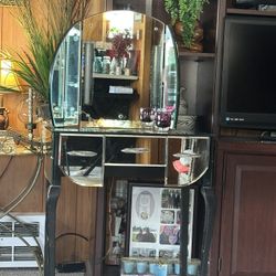 1938 Vintage Mirror Vanity With Lights