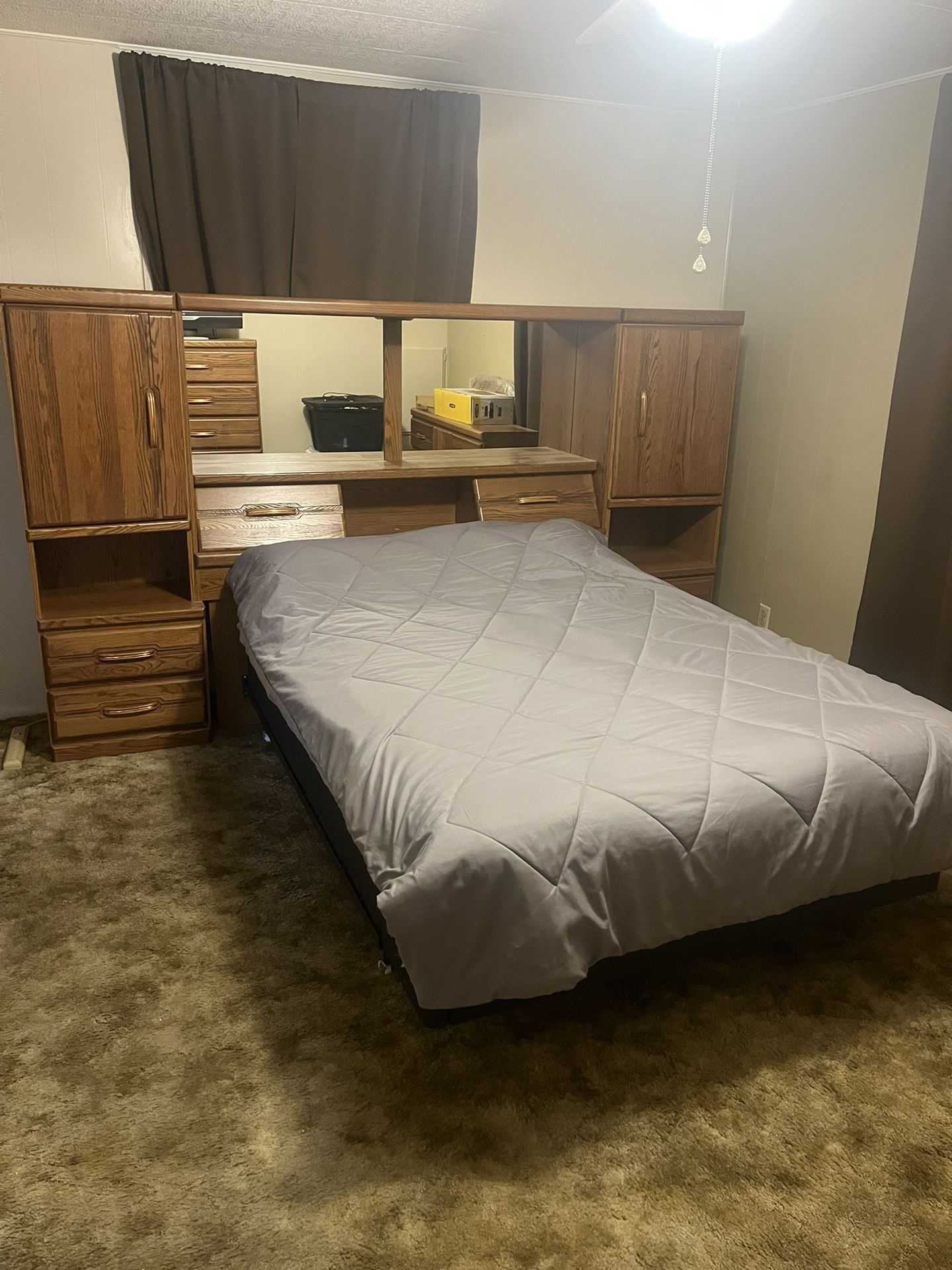 Full Size Sleep Number Mattress And Bedroom Set