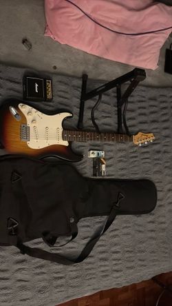 Sailing a Johnson Strat style guitar with a whole beginner or intermediate set up style