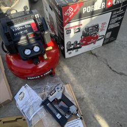 Compresor Porter Cable 3 Tools Y Manguera 
