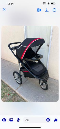Graco Jogger Baby Stroller Black Red